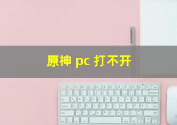 原神 pc 打不开